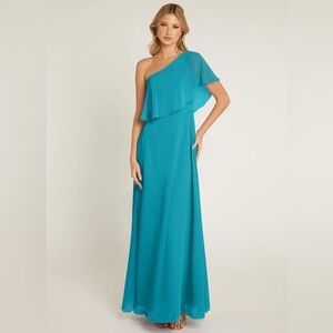 Azazie “Lizzy” Dress. Size 10. Color: Jade